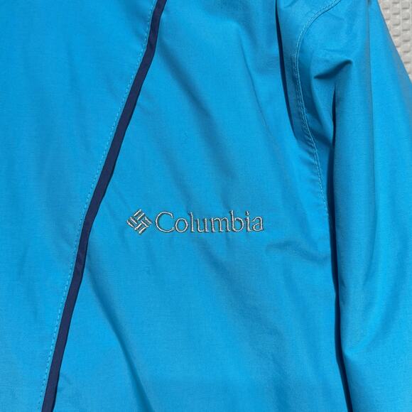 Columbia Thermal Coil Blue Nylon Hooded Jacket Size Medium | Excellent Condition - Picture 3 of 12
